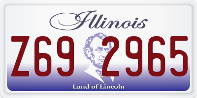 IL license plate Z692965