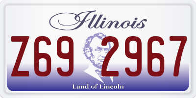 IL license plate Z692967