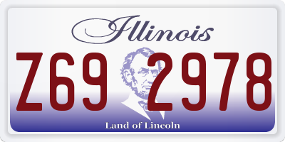 IL license plate Z692978