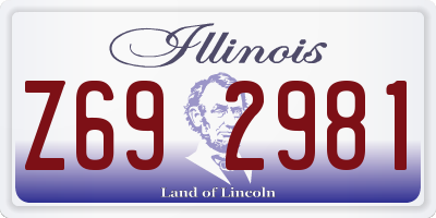 IL license plate Z692981