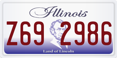 IL license plate Z692986