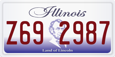 IL license plate Z692987