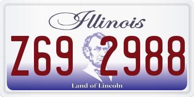 IL license plate Z692988