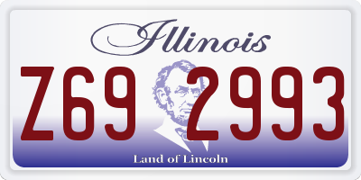 IL license plate Z692993