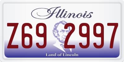 IL license plate Z692997