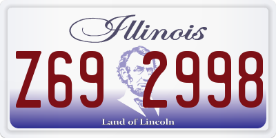 IL license plate Z692998