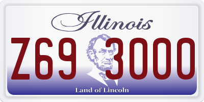 IL license plate Z693000