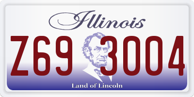 IL license plate Z693004