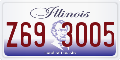 IL license plate Z693005