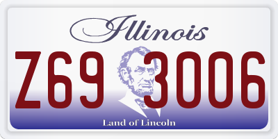 IL license plate Z693006