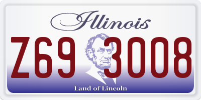 IL license plate Z693008