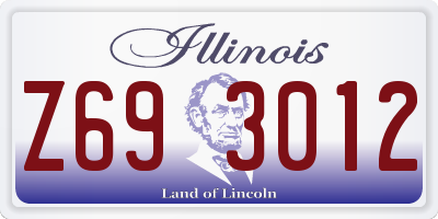 IL license plate Z693012