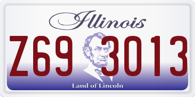IL license plate Z693013