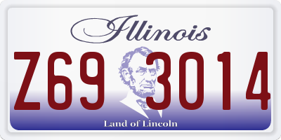 IL license plate Z693014