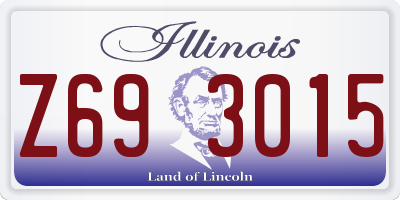 IL license plate Z693015