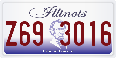 IL license plate Z693016