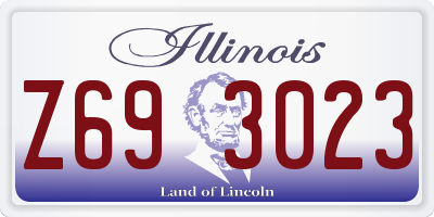 IL license plate Z693023