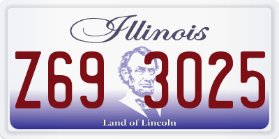 IL license plate Z693025