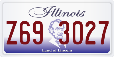 IL license plate Z693027