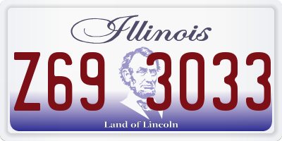 IL license plate Z693033