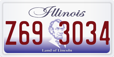 IL license plate Z693034