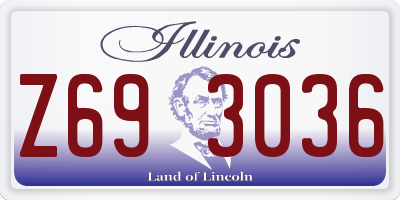 IL license plate Z693036