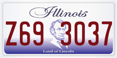 IL license plate Z693037