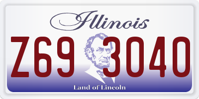 IL license plate Z693040