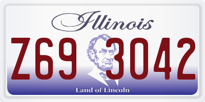 IL license plate Z693042