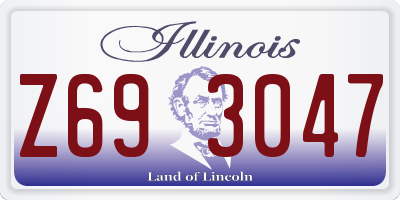 IL license plate Z693047