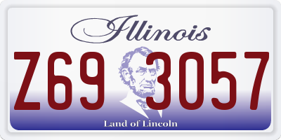 IL license plate Z693057