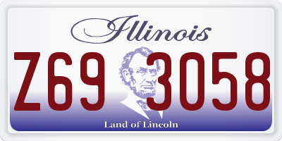 IL license plate Z693058