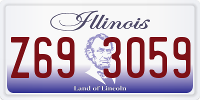 IL license plate Z693059