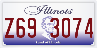 IL license plate Z693074