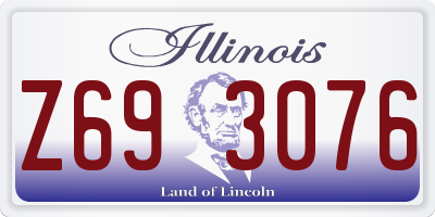 IL license plate Z693076