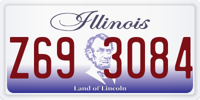 IL license plate Z693084