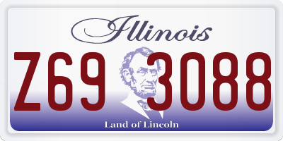 IL license plate Z693088