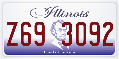 IL license plate Z693092