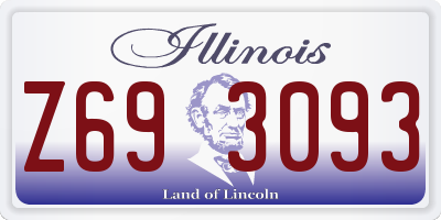 IL license plate Z693093