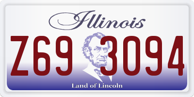 IL license plate Z693094