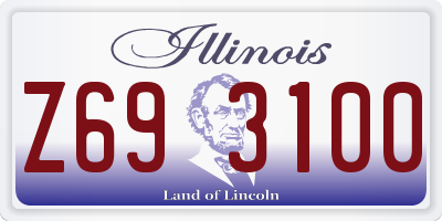 IL license plate Z693100