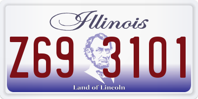 IL license plate Z693101