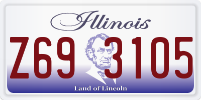 IL license plate Z693105