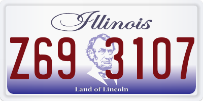 IL license plate Z693107