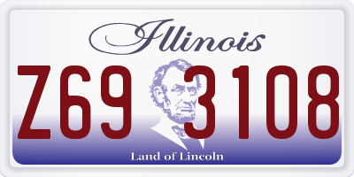IL license plate Z693108