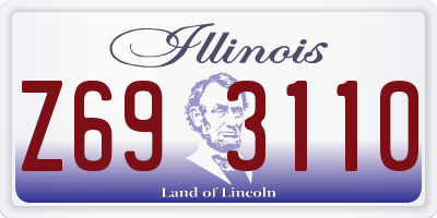 IL license plate Z693110