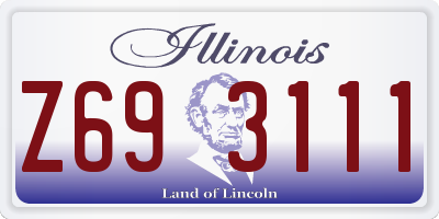 IL license plate Z693111