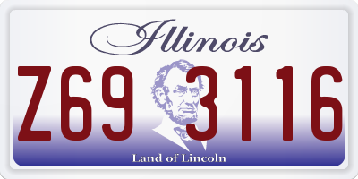 IL license plate Z693116