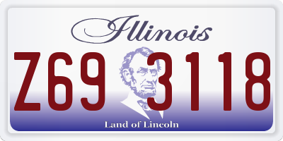 IL license plate Z693118