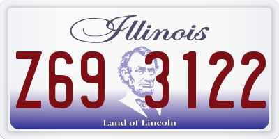 IL license plate Z693122